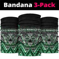 Aotearoa Ngati Maniapoto Neck Gaiter Maori Tribal Green Paua Shell Pattern