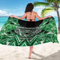 Aotearoa Ngati Maniapoto Sarong Maori Tribal Green Paua Shell Pattern