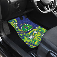 Cook Islands Language Week Car Mats Flying Fish 15 Stars Tribal Patterns
