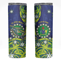Cook Islands Language Week Skinny Tumbler Flying Fish 15 Stars Tribal Patterns