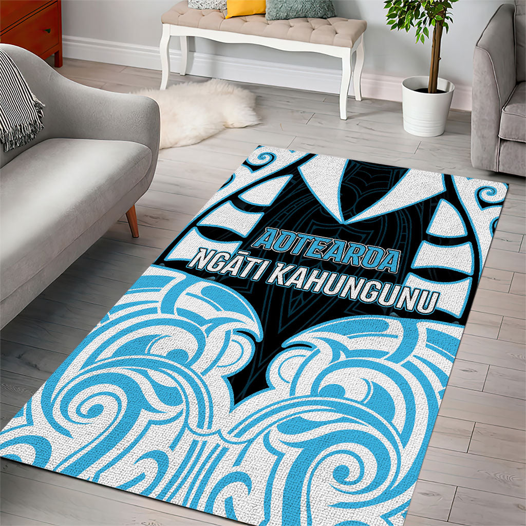 Aotearoa Ngati Kahungunu Area Rug New Zealand Traditional Maori Pattern