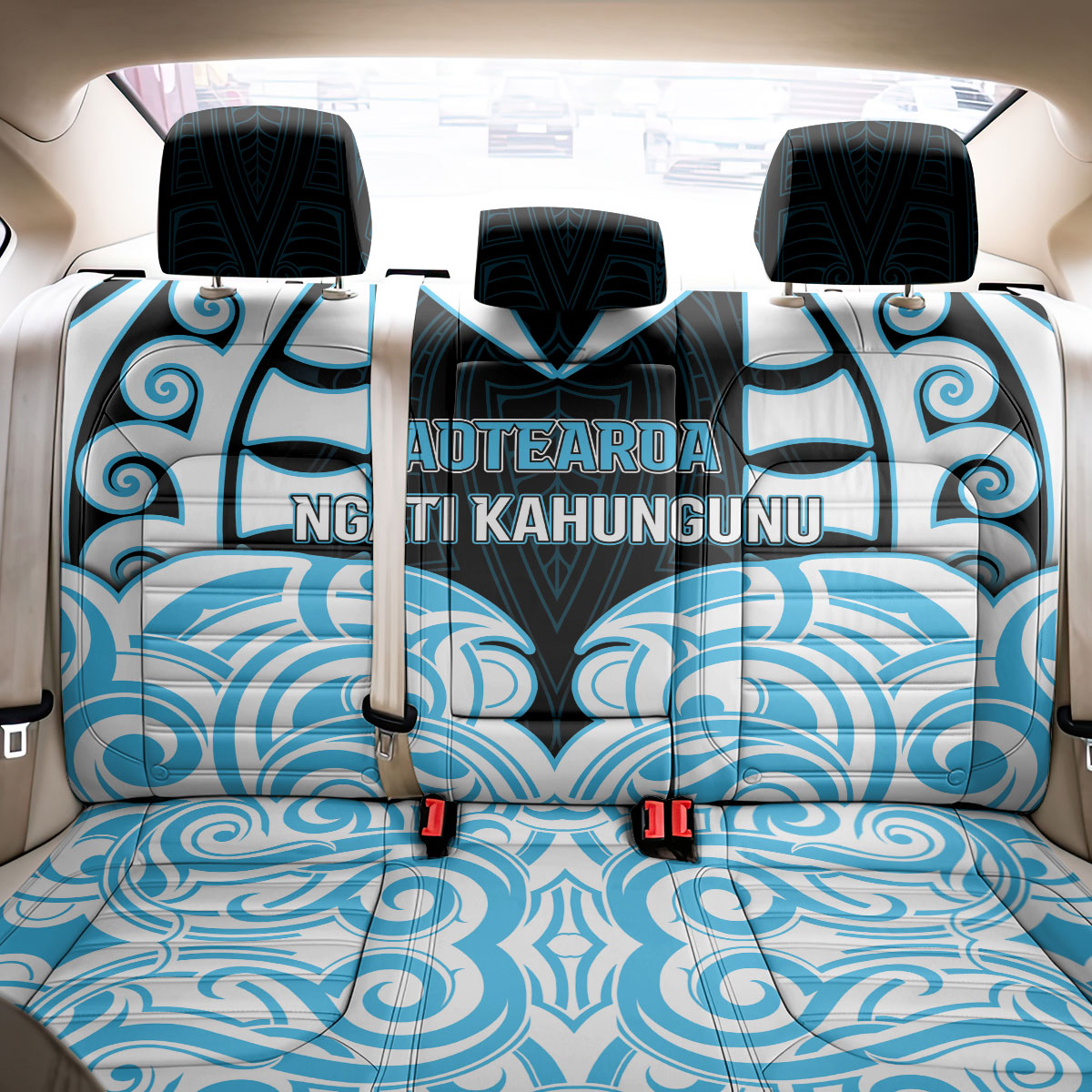 Aotearoa Ngati Kahungunu Back Car Seat Cover New Zealand Traditional Maori Pattern