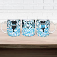 Custom Aotearoa Ngati Kahungunu Ceramic Mug New Zealand Traditional Maori Pattern