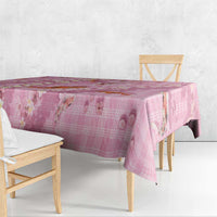 Pink Palaka Hawaiian And Japanese Tablecloth Sakura Lei With Koi Fish - Polynesian Pride