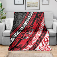 Aotearoa Te Arawa Blanket New Zealand Maori Tribal Fern Pattern