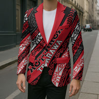 Personalised Aotearoa Te Arawa Blazer New Zealand Maori Tribal Fern Pattern