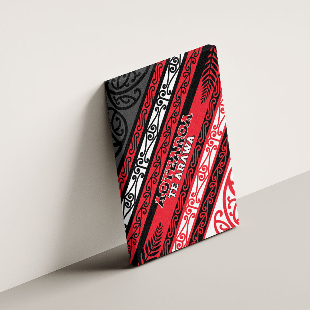 Aotearoa Te Arawa Canvas Wall Art New Zealand Maori Tribal Fern Pattern