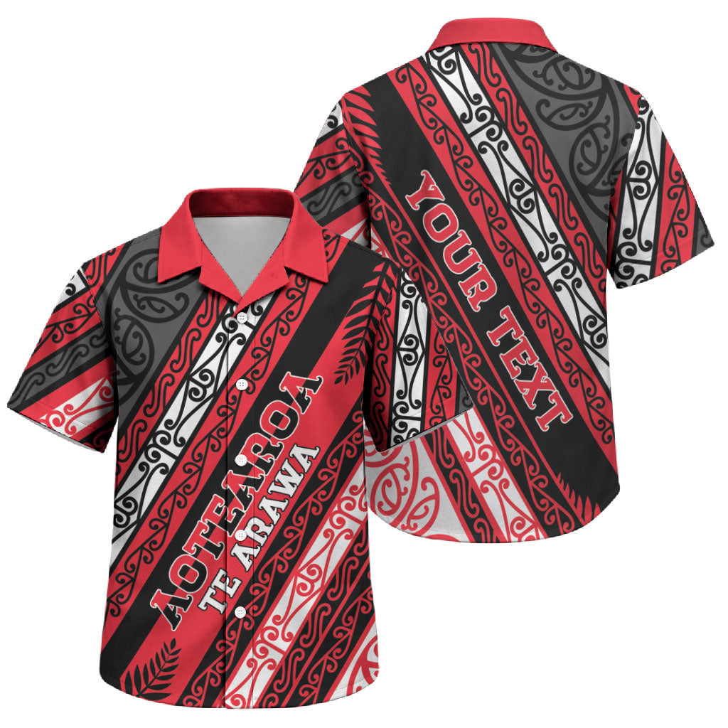 Personalised Aotearoa Te Arawa Family Matching Off Shoulder Maxi Dress and Hawaiian Shirt New Zealand Maori Tribal Fern Pattern