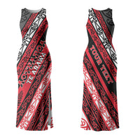 Personalised Aotearoa Te Arawa Family Matching Tank Maxi Dress and Hawaiian Shirt New Zealand Maori Tribal Fern Pattern