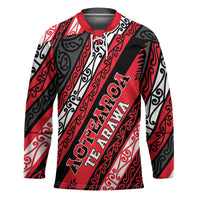 Personalised Aotearoa Te Arawa Hockey Jersey New Zealand Maori Tribal Fern Pattern
