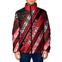 Personalised Aotearoa Te Arawa Padded Jacket New Zealand Maori Tribal Fern Pattern