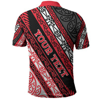 Personalised Aotearoa Te Arawa Polo Shirt New Zealand Maori Tribal Fern Pattern
