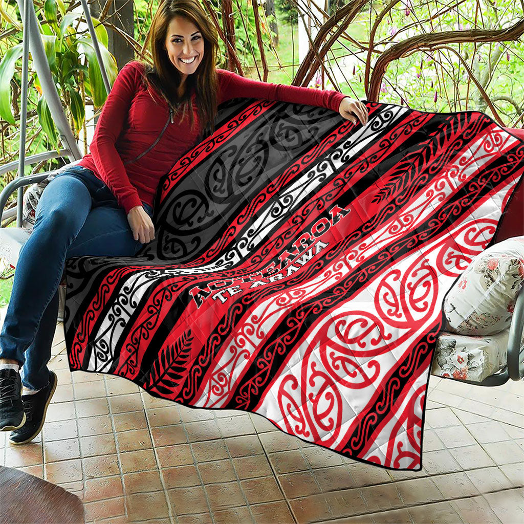 Aotearoa Te Arawa Quilt New Zealand Maori Tribal Fern Pattern