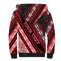 Personalised Aotearoa Te Arawa Sherpa Hoodie New Zealand Maori Tribal Fern Pattern