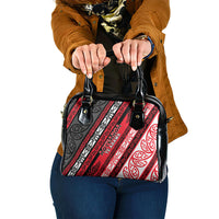 Aotearoa Te Arawa Shoulder Handbag New Zealand Maori Tribal Fern Pattern
