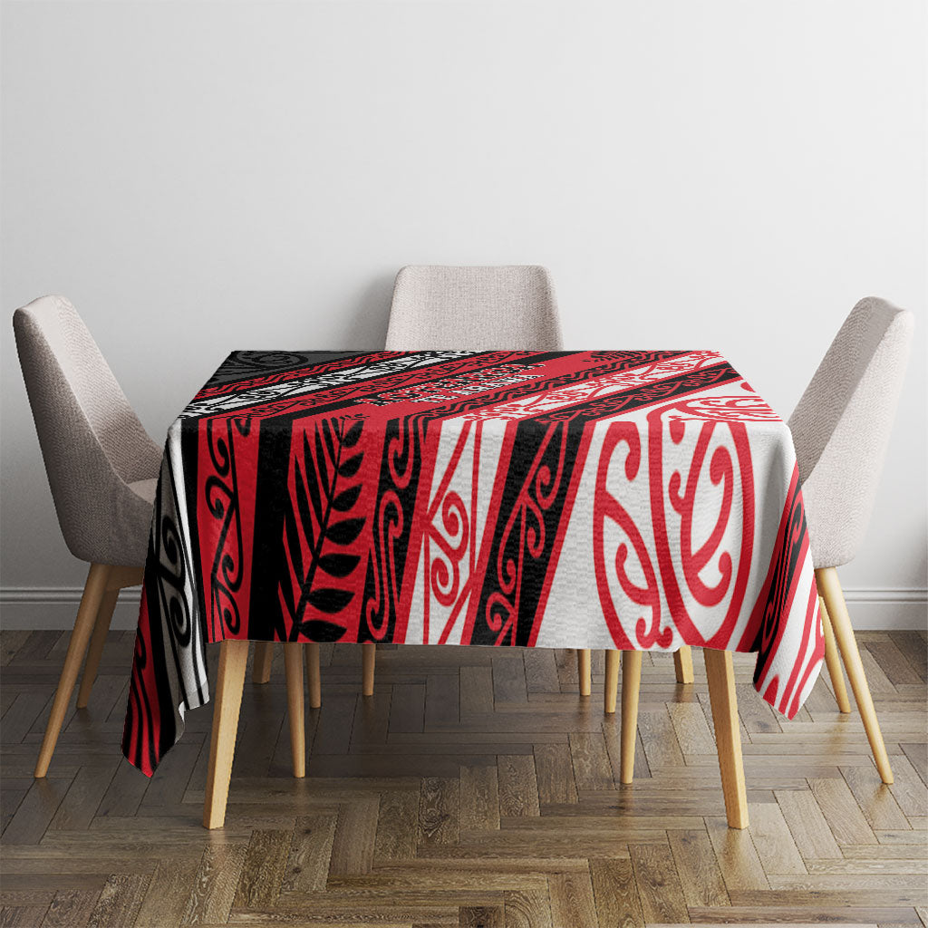 Aotearoa Te Arawa Tablecloth New Zealand Maori Tribal Fern Pattern