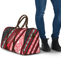 Aotearoa Te Arawa Travel Bag New Zealand Maori Tribal Fern Pattern