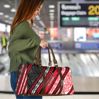 Aotearoa Te Arawa Travel Bag New Zealand Maori Tribal Fern Pattern