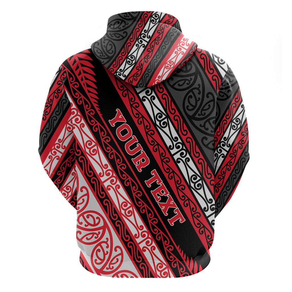Personalised Aotearoa Te Arawa Zip Hoodie New Zealand Maori Tribal Fern Pattern