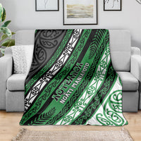 Aotearoa Ngati Maniapoto Blanket New Zealand Maori Tribal Fern Pattern