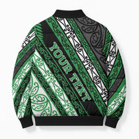 Personalised Aotearoa Ngati Maniapoto Bomber Puffer Jacket New Zealand Maori Tribal Fern Pattern