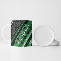 Personalised Aotearoa Ngati Maniapoto Ceramic Mug New Zealand Maori Tribal Fern Pattern