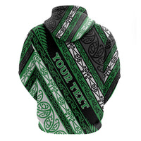 Personalised Aotearoa Ngati Maniapoto Hoodie New Zealand Maori Tribal Fern Pattern
