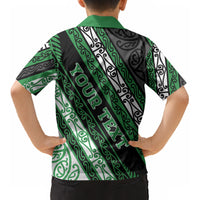 Personalised Aotearoa Ngati Maniapoto Kid Hawaiian Shirt New Zealand Maori Tribal Fern Pattern