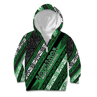 Personalised Aotearoa Ngati Maniapoto Kid Hoodie New Zealand Maori Tribal Fern Pattern