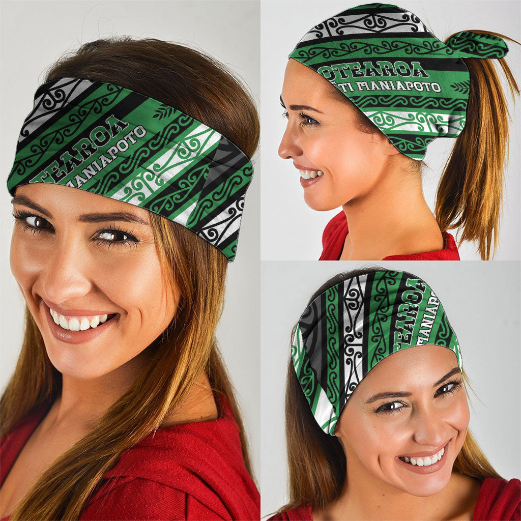 Aotearoa Ngati Maniapoto Neck Gaiter New Zealand Maori Tribal Fern Pattern