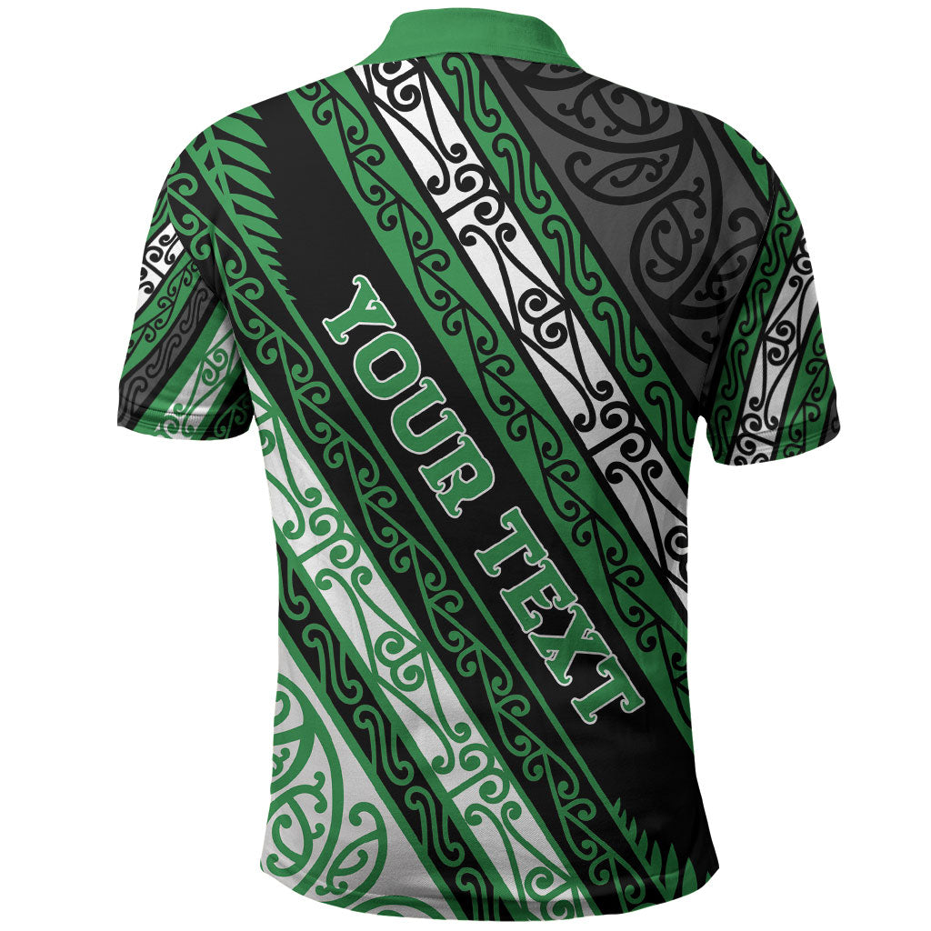 Personalised Aotearoa Ngati Maniapoto Polo Shirt New Zealand Maori Tribal Fern Pattern