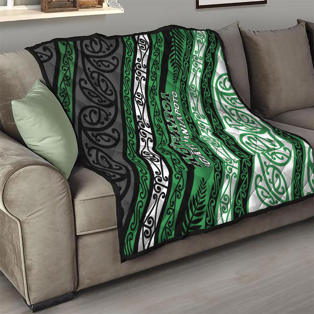 Aotearoa Ngati Maniapoto Quilt New Zealand Maori Tribal Fern Pattern