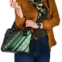 Aotearoa Ngati Maniapoto Shoulder Handbag New Zealand Maori Tribal Fern Pattern