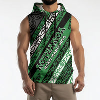 Personalised Aotearoa Ngati Maniapoto Sleeveless Hoodie New Zealand Maori Tribal Fern Pattern