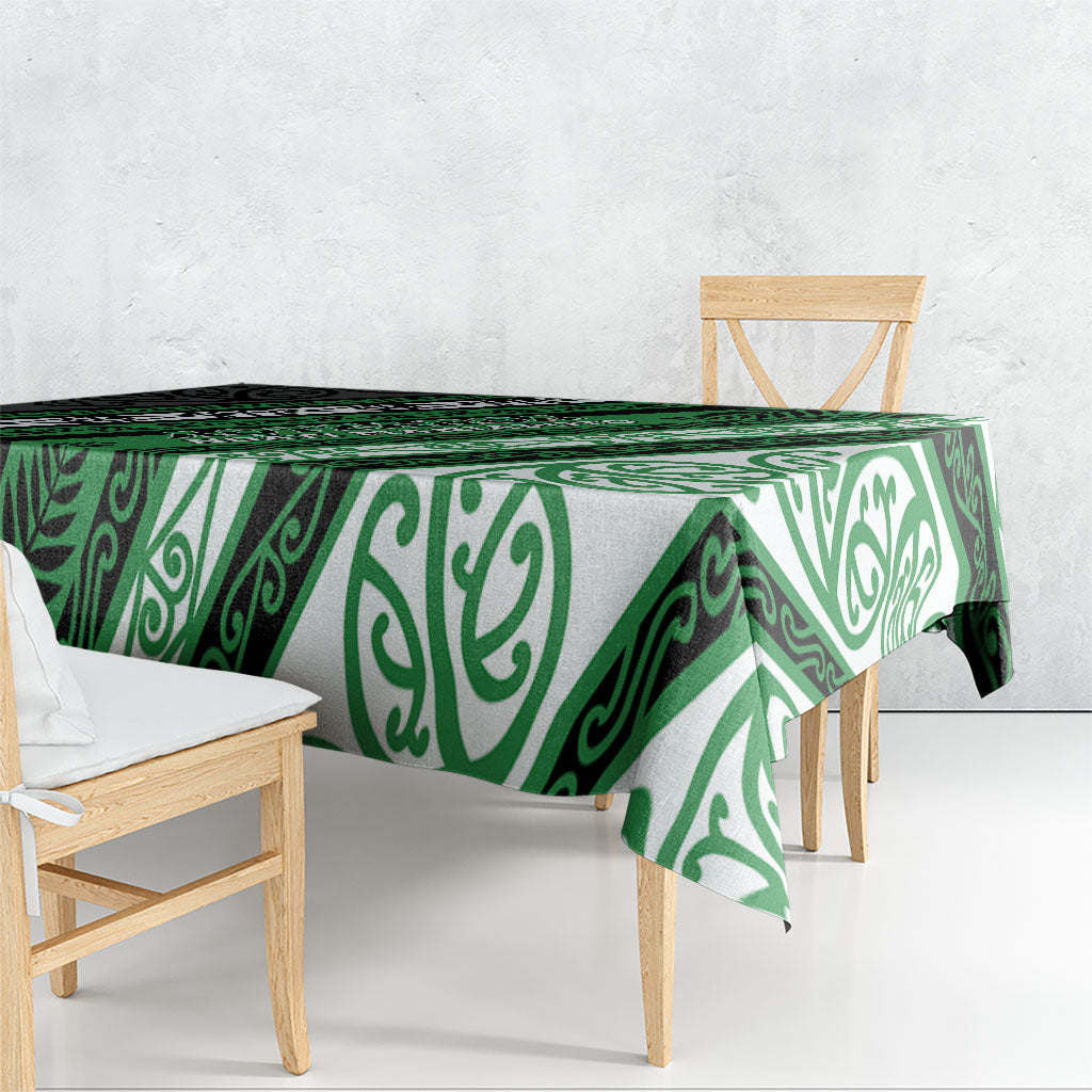 Aotearoa Ngati Maniapoto Tablecloth New Zealand Maori Tribal Fern Pattern