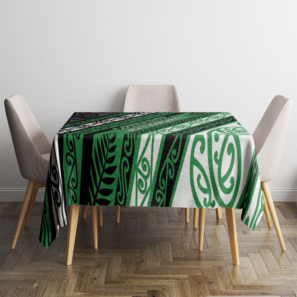 Aotearoa Ngati Maniapoto Tablecloth New Zealand Maori Tribal Fern Pattern