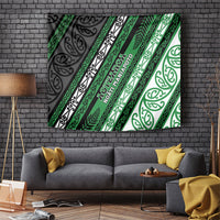 Aotearoa Ngati Maniapoto Tapestry New Zealand Maori Tribal Fern Pattern