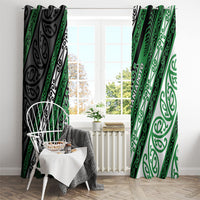 Aotearoa Ngati Maniapoto Window Curtain New Zealand Maori Tribal Fern Pattern