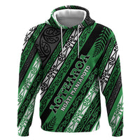 Personalised Aotearoa Ngati Maniapoto Zip Hoodie New Zealand Maori Tribal Fern Pattern