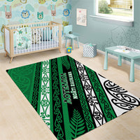 Aotearoa Ngati Raukawa Area Rug New Zealand Maori Tribal Fern Pattern