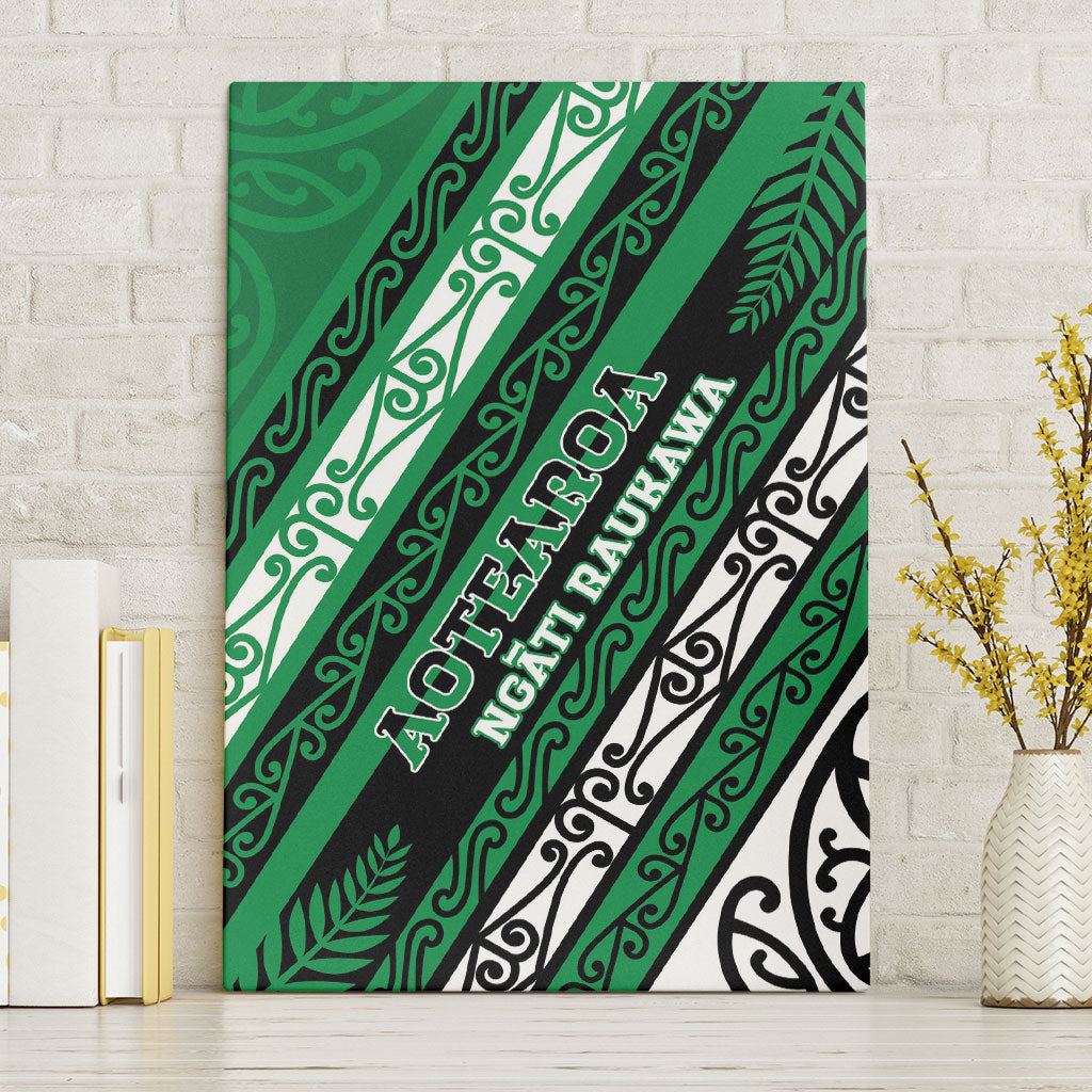 Aotearoa Ngati Raukawa Canvas Wall Art New Zealand Maori Tribal Fern Pattern