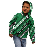 Personalised Aotearoa Ngati Raukawa Kid Hoodie New Zealand Maori Tribal Fern Pattern