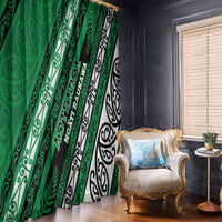 Aotearoa Ngati Raukawa Window Curtain New Zealand Maori Tribal Fern Pattern