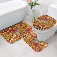 Aotearoa Waikato Tainui Bathroom Set Maori Tribal Pattern Koru Motif