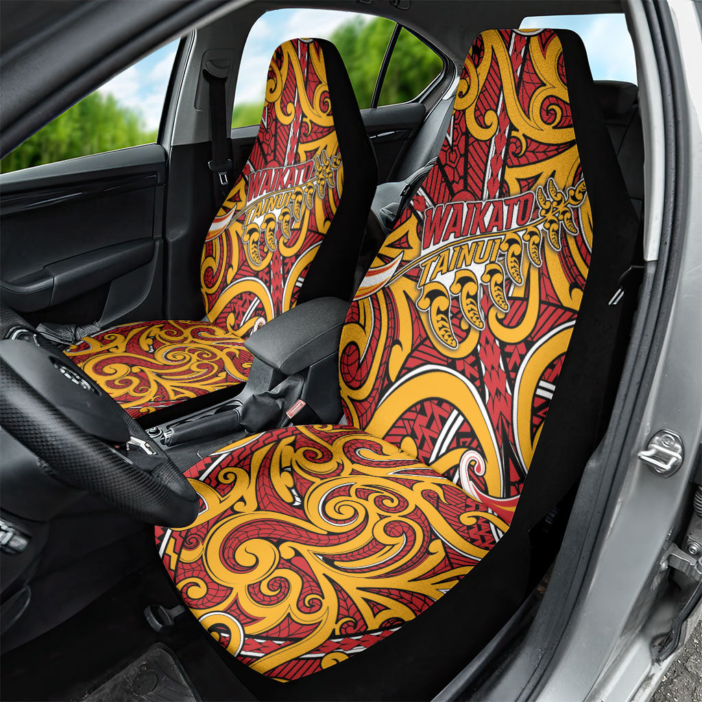 Aotearoa Waikato Tainui Car Seat Cover Maori Tribal Pattern Koru Motif