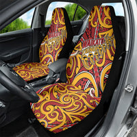 Aotearoa Waikato Tainui Car Seat Cover Maori Tribal Pattern Koru Motif