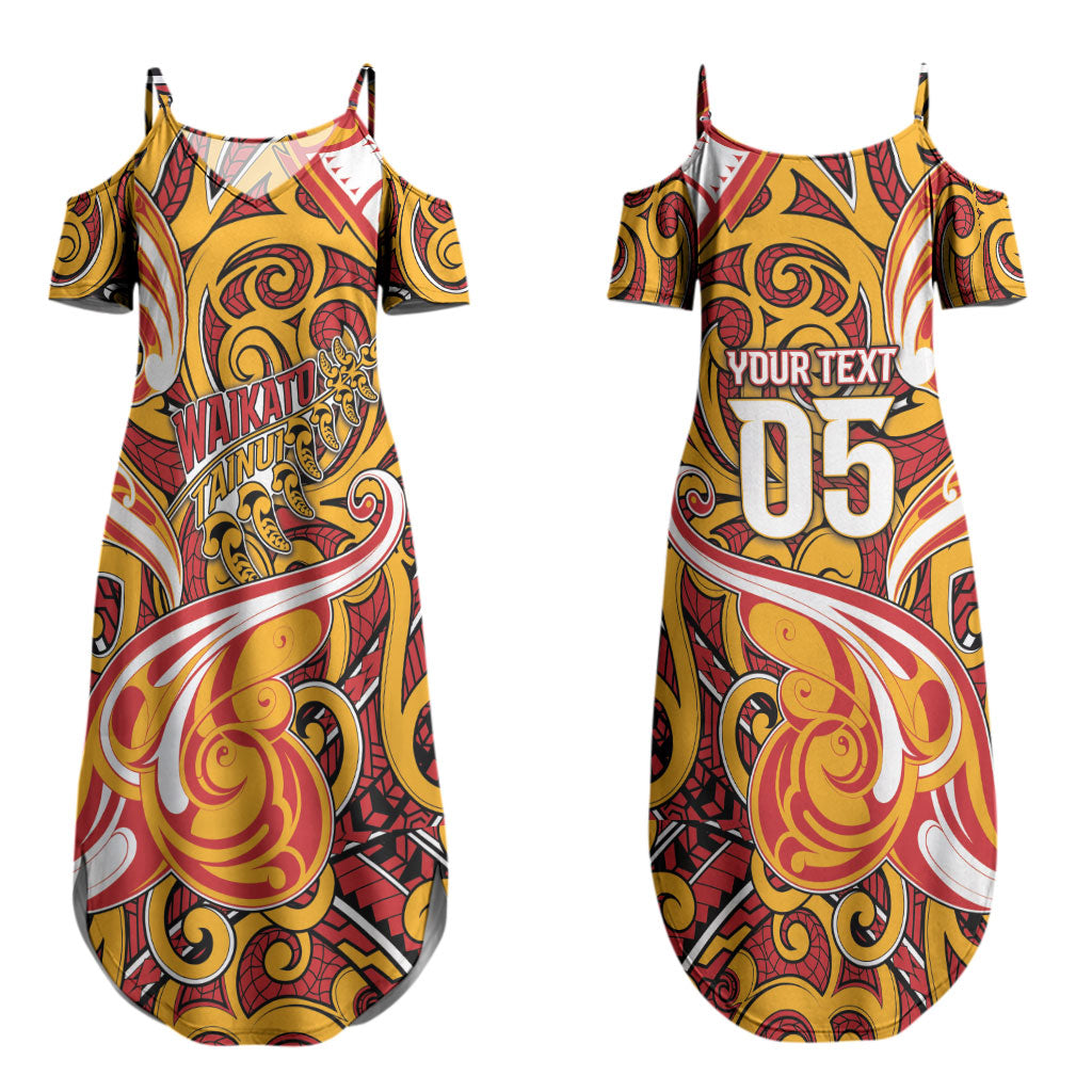 Custom Aotearoa Waikato Tainui Couples Matching Summer Maxi Dress and Hawaiian Shirt Maori Tribal Pattern Koru Motif