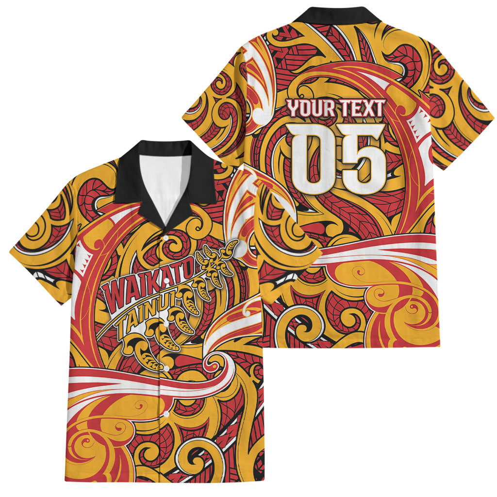 Custom Aotearoa Waikato Tainui Family Matching Puletasi and Hawaiian Shirt Maori Tribal Pattern Koru Motif