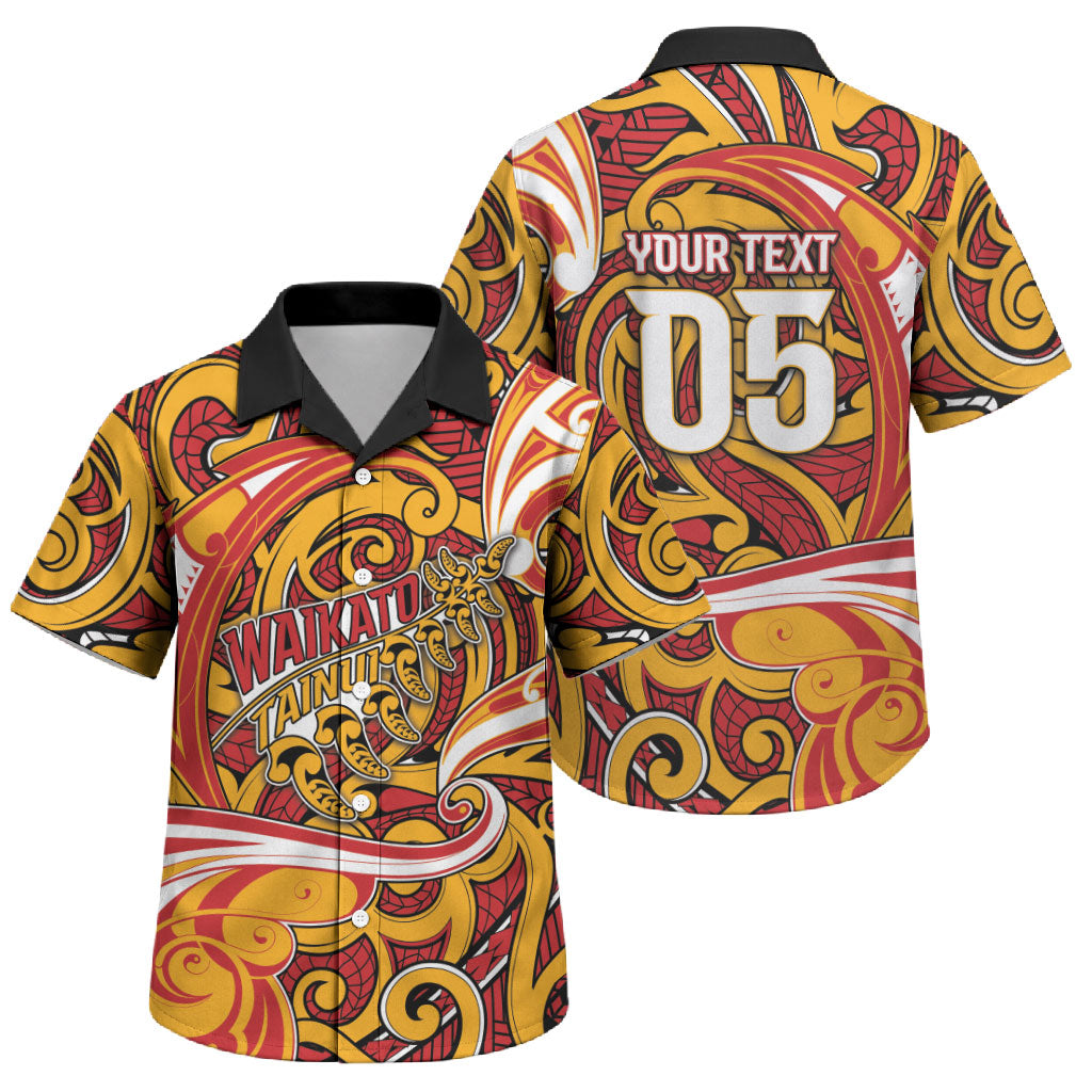 Custom Aotearoa Waikato Tainui Family Matching Tank Maxi Dress and Hawaiian Shirt Maori Tribal Pattern Koru Motif