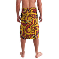 Custom Aotearoa Waikato Tainui Lavalava Maori Tribal Pattern Koru Motif